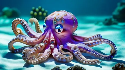 Prompt: Octopus with diamonds