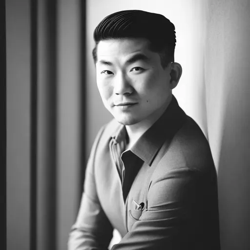 Prompt: a headshot of an handsome Asian 40s designer