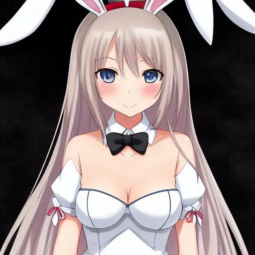 Kawaii bunny cartoon character illustration, AI Generated 29199090 PNG
