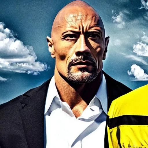 Prompt: The Rock breaking bad