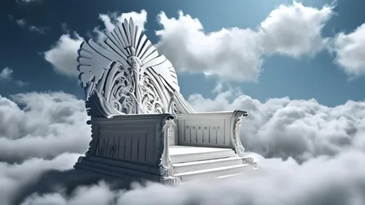 Prompt: Beautiful Empty White throne, Christian, Heaven, clouds