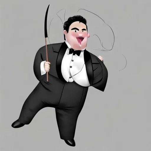 Prompt: Show me what you think I would look like wearing a tuxedo