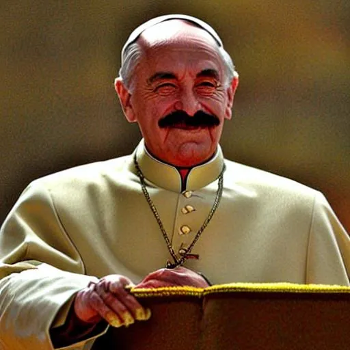 Prompt: Stalin has become pope.