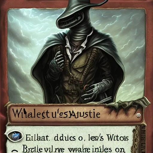Prompt: Wasteland Plague Doctor 
