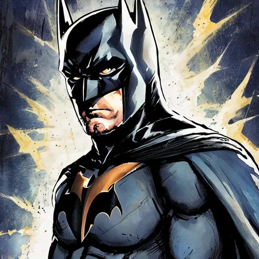 Prompt: Batman combine star lord style 