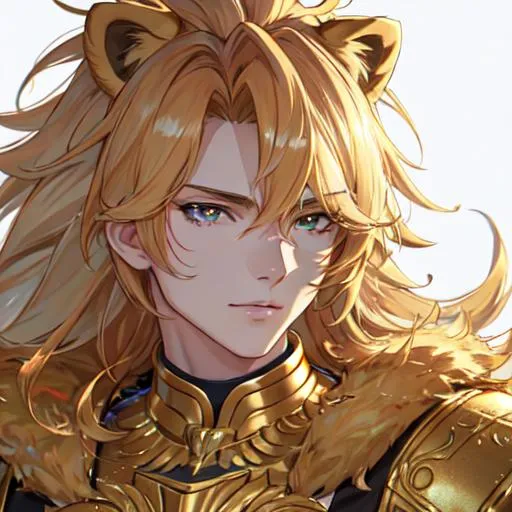 Prompt: Leo  The Lion zodiac as a 
male human, 8k, UHD,  highly detailed, close up