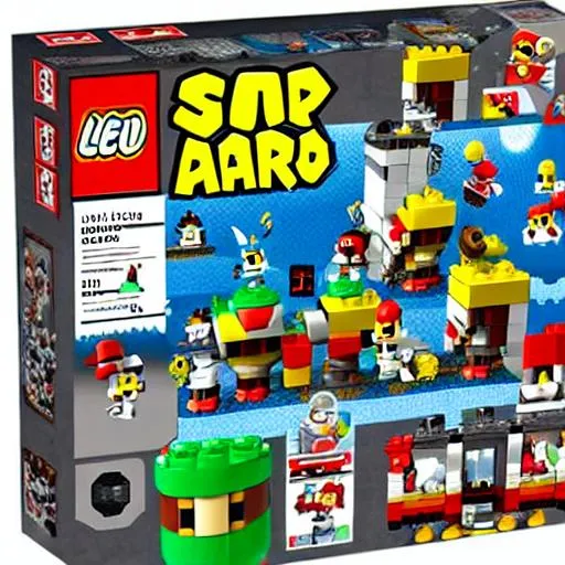 Prompt: super mario Lego Set