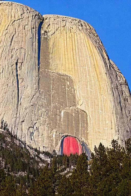 Andy Warhol-style design of the half dome in Devils