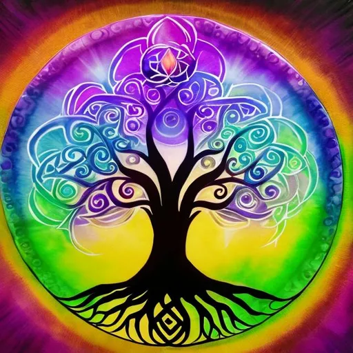 Prompt: chakra
mystical
calm
tree of life

