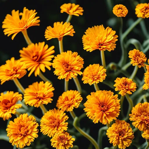 Prompt: calendula flower, close up