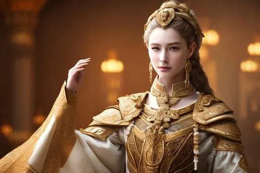 Prompt: a beautiful elegant art of a lady wearing ancient noble clothing, 8k resolution, ultra-high quality