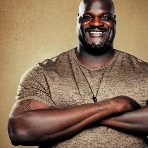 Prompt: shaq , high quality, 8k, hdr, high detail, asthetic, handsome, portrait, 