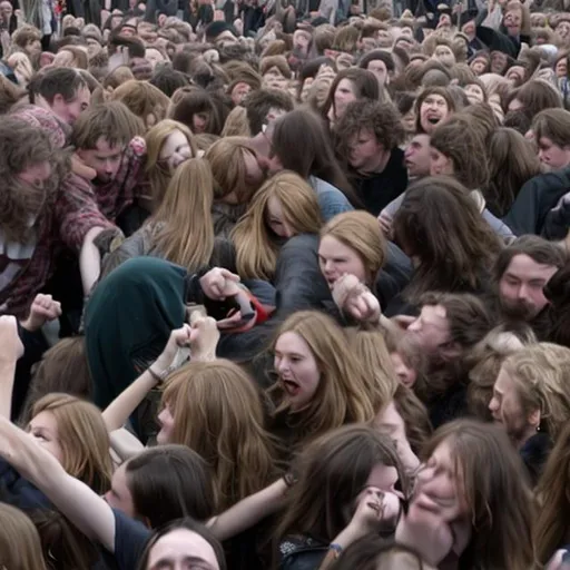 Prompt: hannah murray mosh pit

