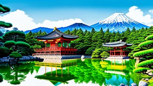 Prompt: The Japanese Shrine Wallpaper Landscape, Millway Background, intricate detail, high quality, high detail, masterpiece, intricate facial detail, high quality, detailed face, intricate quality, intricate eye detail, highly detailed, high resolution scan, intricate detailed, highly detailed face, Very detailed, high resolution