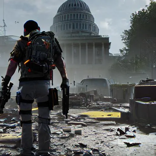 Prompt: Tom Clancy the division 2 dark zone