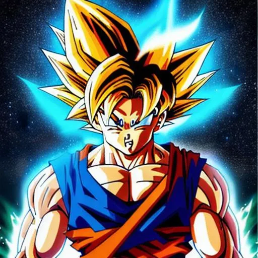 Goku,Super saiyan , HD, UHD, HDR, Highly detailed, h