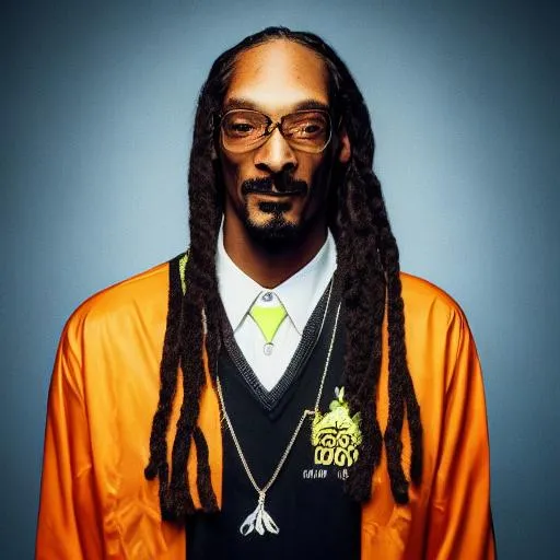 create a cartoon character version of Snoop Dogg