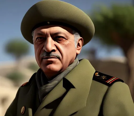 Rajab Tayeb erdogan as Turkish Soldier in Call of Duty. | OpenArt