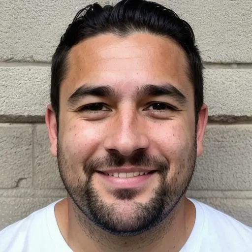 Prompt: photo realistic headshot of happy beautiful Scottish 32-year-old man, smiling, symmetrical square face, wide-spaced eyes, broad square nose, heavyset brow, brown almond-shaped eyes, dark tan complexion, short wavy brown hair, freckles, centered in frame, facing camera, symmetrical face, ideal human, 85mm lens ,f8, photography, ultra details, natural light, outdoor Cairgorm background, photo, bokeh, Studio lighting, muscular