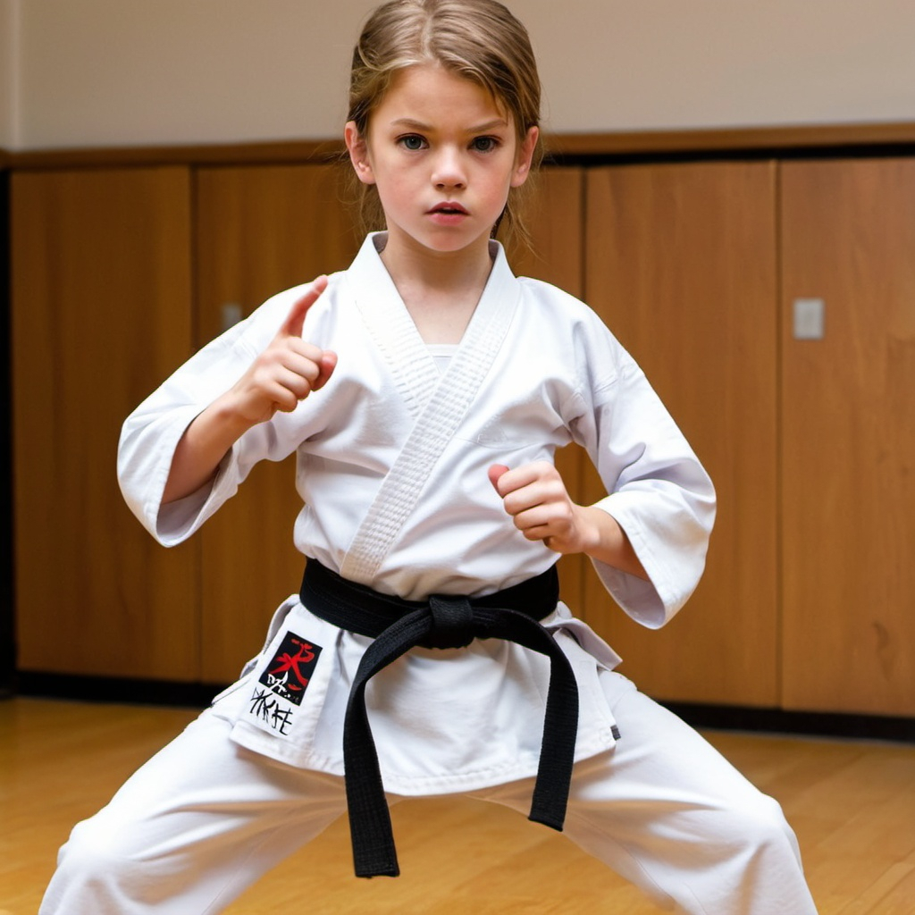 Jake Have Go like A drress as agirl To his Karate...