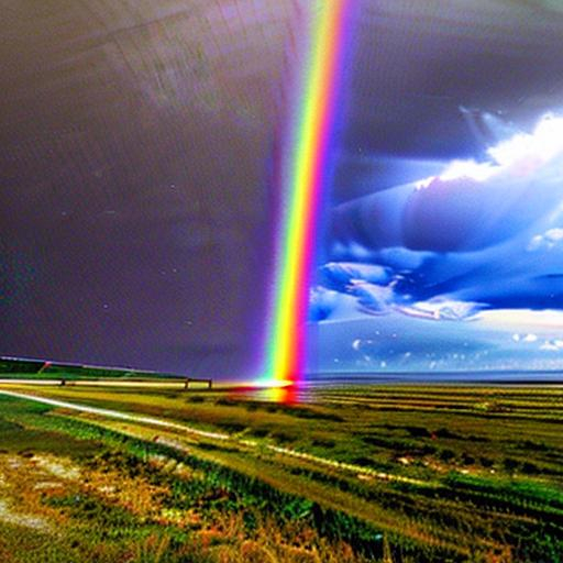 rainbow time vortex opening in the sky OpenArt