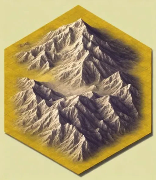 Prompt: Map, Hex map, one hex, UHD, dark forest, green landscapes