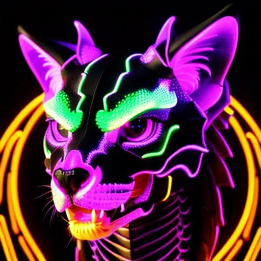 LED Neon Cat Masks – Spot Neon