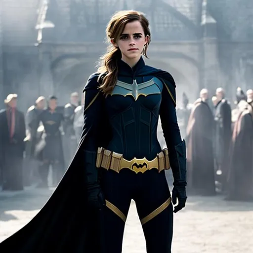 Prompt: emma watson as batman