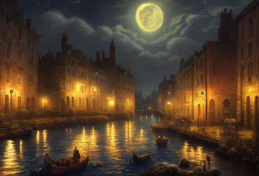 Prompt: romantic night picture, highly detailed, atmospheric, photorealistic, high definition