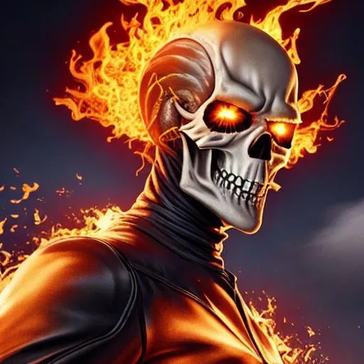 Prompt: fortnite ghost rider Ultra HD UHD  2K 4K 8K 12K 16K 32K 64K Photorealistic Photorealism Masterpiece Beautiful 