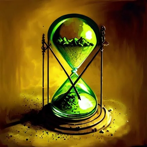 nothing is changing in this quicksand hourglass b... | OpenArt