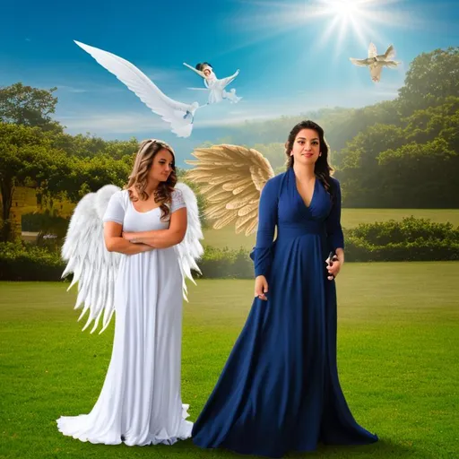Prompt: angel protecting me