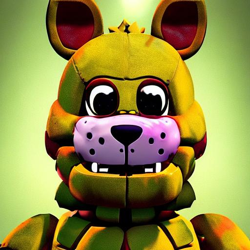 portrait of spring trap from fnaf, realistic paintin... | OpenArt