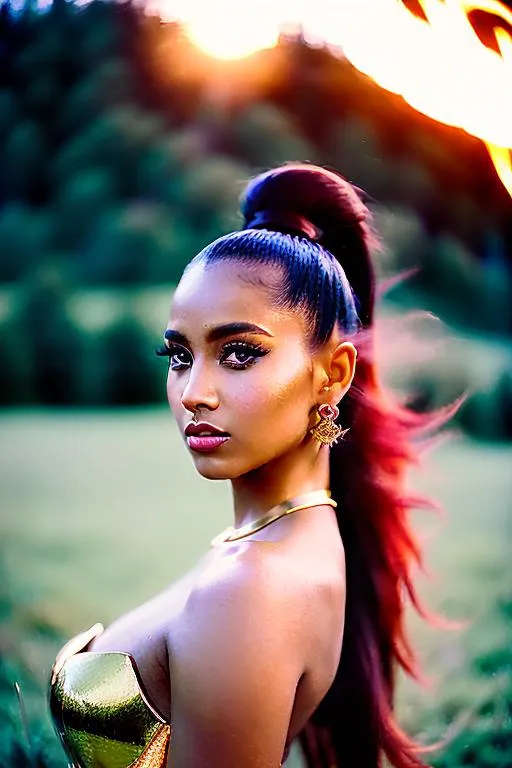 masterpiece, hot beautiful , 1girl, caramel skin, el... OpenArt