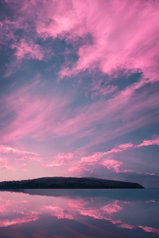 pink clouds, beautiful light, calm and aesthetic atm... | OpenArt