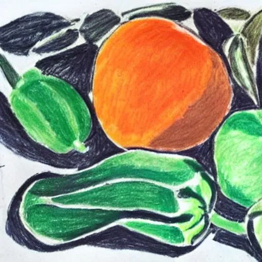 Colour and count the vegetables - ESL worksheet by wredonika