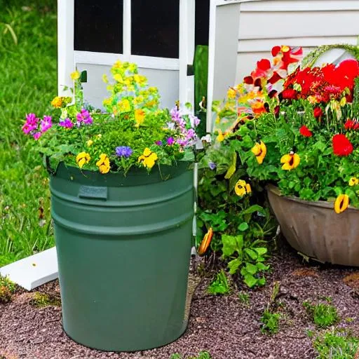 Prompt: ♦♦ garden, fence, mailbox, door, letterbox, front porch, porch, flower pots, pots, planter boxes, entryway, foyer, stool, garden bench, butterflies, bees, flowers, watering can, garden tools, hair flower, hair ribbon, pail, wide shot, 

■■ {{{{best quality, 8k resolution photography, artistic photography, photorealistic, masterpiece}}}}, 