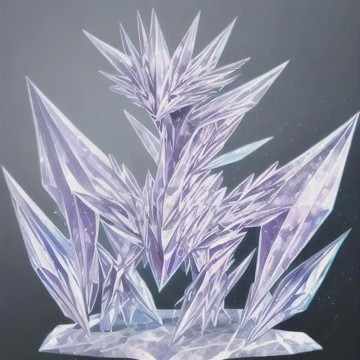 Prompt: Low Poly Crystal Creature
