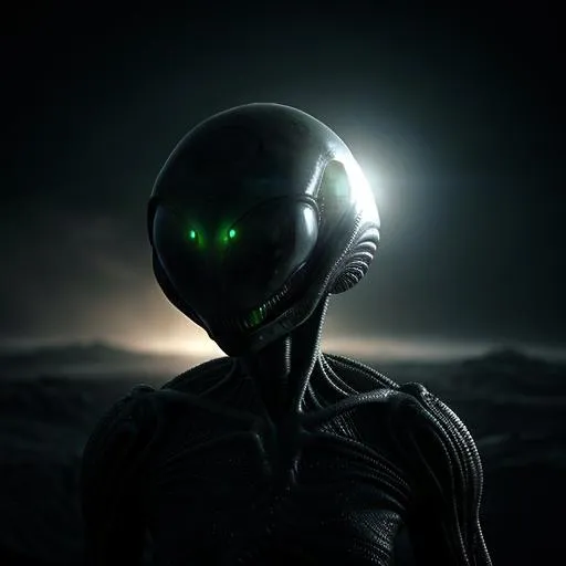 Prompt: Alien on home planet