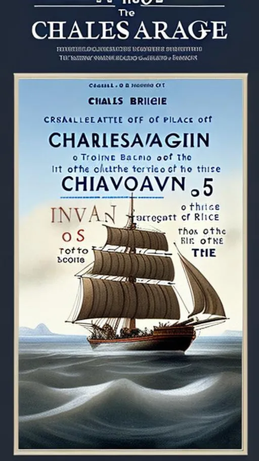 Prompt: Create an eBook cover with the dimensions of 1600 x 2560 pixels, for Charles Darwin’s “The Voyage of the Beagle.” Please adhere to the following elements:

Title:
Place “The Voyage of the Beagle” prominently at the top of the cover in a bold, legible, and elegant font, possibly in a navy blue or rich brown color to evoke a sense of adventure and exploration. The title should be easy to read, even in thumbnail size.

Subtitle (if needed):
Beneath the title, in a smaller but still legible font, add the subtitle: "Charles Darwin's Journal of Researches."

Author's Name:
Place “Charles Darwin” at the bottom of the cover, ensuring it is also legible and noticeable, possibly in the same color as the title.

Imagery:
Use a striking, high-quality image or illustration that reflects the journey and exploration theme of the book, such as a detailed, classic ship like the HMS Beagle, and possibly incorporate elements like maps, exotic plants, or animals discovered during the voyage. The imagery should convey a sense of adventure and scientific discovery. Consider using a color palette that is coherent and appealing, possibly drawing from the blues of the ocean, the greens of exotic lands, and the earth tones of undiscovered territories.

Background:
Use a background that complements the overall color scheme and enhances the legibility of the text elements. It could be a textured or gradient background that blends well with the imagery and text.

Style:
Aim for a design that merges classical elements with a modern touch, ensuring it appeals to a broad audience, including those with an interest in travel, science, and history.

Text Placement:
Ensure all text is well placed and does not obscure any important parts of the imagery. It should be balanced and harmonious with the other elements on the cover.

Final Touch:
Remember to leave sufficient margins and consider adding a subtle shadow or outline to the text if it enhances legibility against the background.
