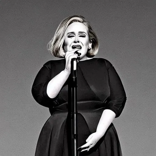 Prompt: adele singing in 2 0 2 2