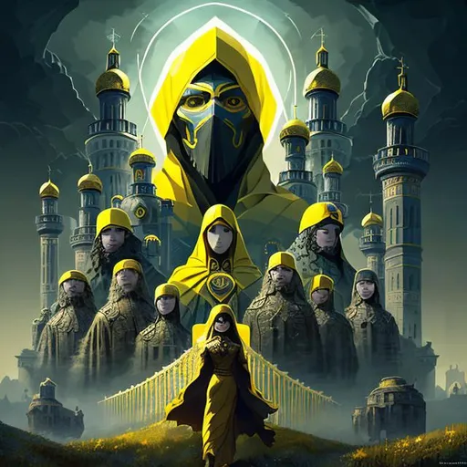 Prompt: Convey the brevity of Ukrainian people's heritage in a wordless masterpiece. Utilize bold strokes and stark lighting to create a visually striking composition that emphasizes their fleeting presence while capturing the essence of their rich cultural identity. Anthropomorphism, super detailed digital art, 3D elements. wide-angle picture, poly-hydro-morphism, neo-geo, sci-fi, photorealism. Fibonacci based composition. Psychedelic steampunk disorder art style.
