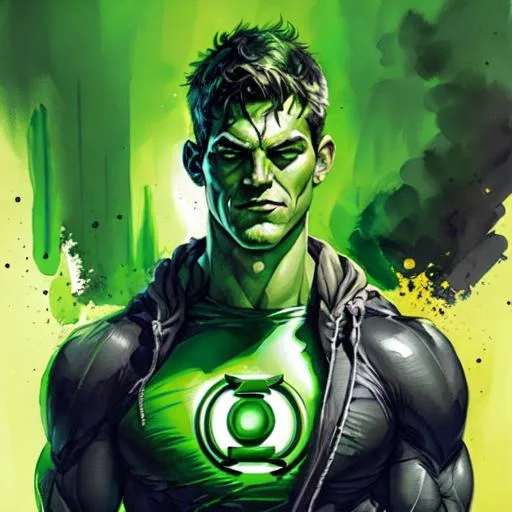 Prompt: Green lantern