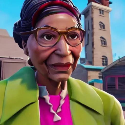 Prompt: Rosa Parks in Fortnite