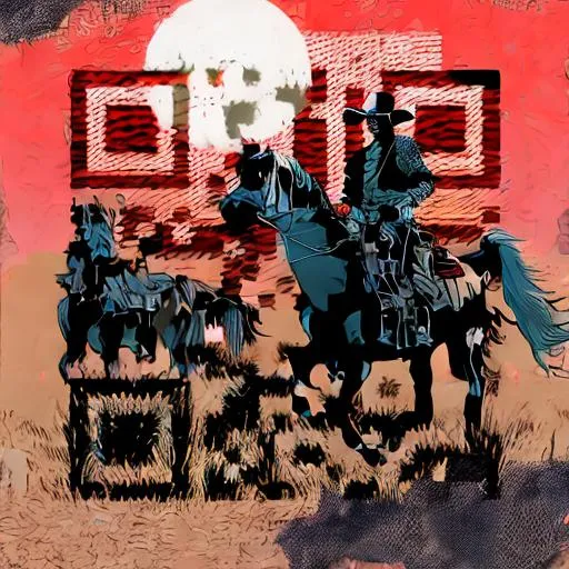Prompt: I would like to request a unique QR code design that captures the essence of a cowboy wandering through fields on his horse at night, with a full moon in the background. This design should be inspired by the themes and aesthetics of the video game Red Dead Redemption and should also incorporate elements related to Twitch streaming. Thank you.
high quality 
