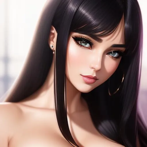 Prompt: {{{{highest quality stylized character masterpiece}}}} best award-winning digital oil painting with {{lifelike textures brush strokes}},
hyperrealistic intricate perfect 128k UHD HDR upper body image of surrealistic provocative flirtatious seductive stunning gorgeous beautiful feminine 22 year old anime like darkness goddess with {{straight black hair}} and {{pale white skin}} wearing {{ripped tight mesh clothing}} with deep exposed visible cleavage and {{tight beautiful belly pooch}},
wonderful extremely detailed face with romance glamour beauty soft skin and red blush cheeks and cute sadistic smile and {{seductive love gaze at camera}}, 
perfect anatomy in perfect colored shaded composition of professional sharp focus RAW photography with depth of field, 
cinematic volumetric dramatic 3d lighting, 
{{sexy}}, 
{{huge breast}}, 
physics-based rendering, 
masterpiece