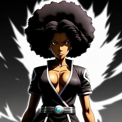 Afro samurai girl, an art print by Speed - INPRNT