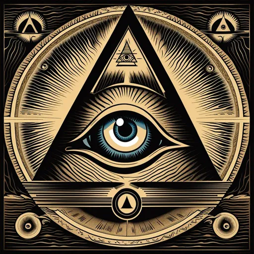 Prompt: The all powerful, all- seeing EYE