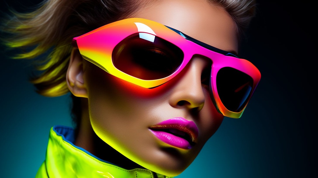 Prompt: neon color fixation