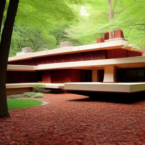Frank Lloyd Wright-designed house Art Deco, 5000 sq...